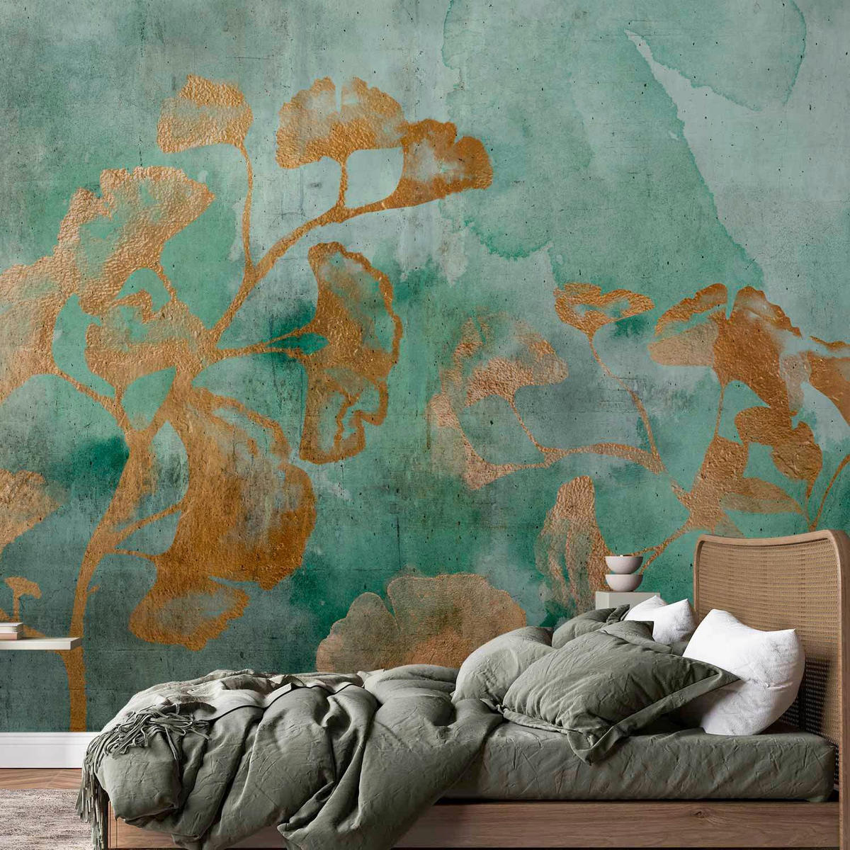 FOTOTAPETE  - Türkis/Honig, LIFESTYLE, Textil (200/140cm) - artgeist