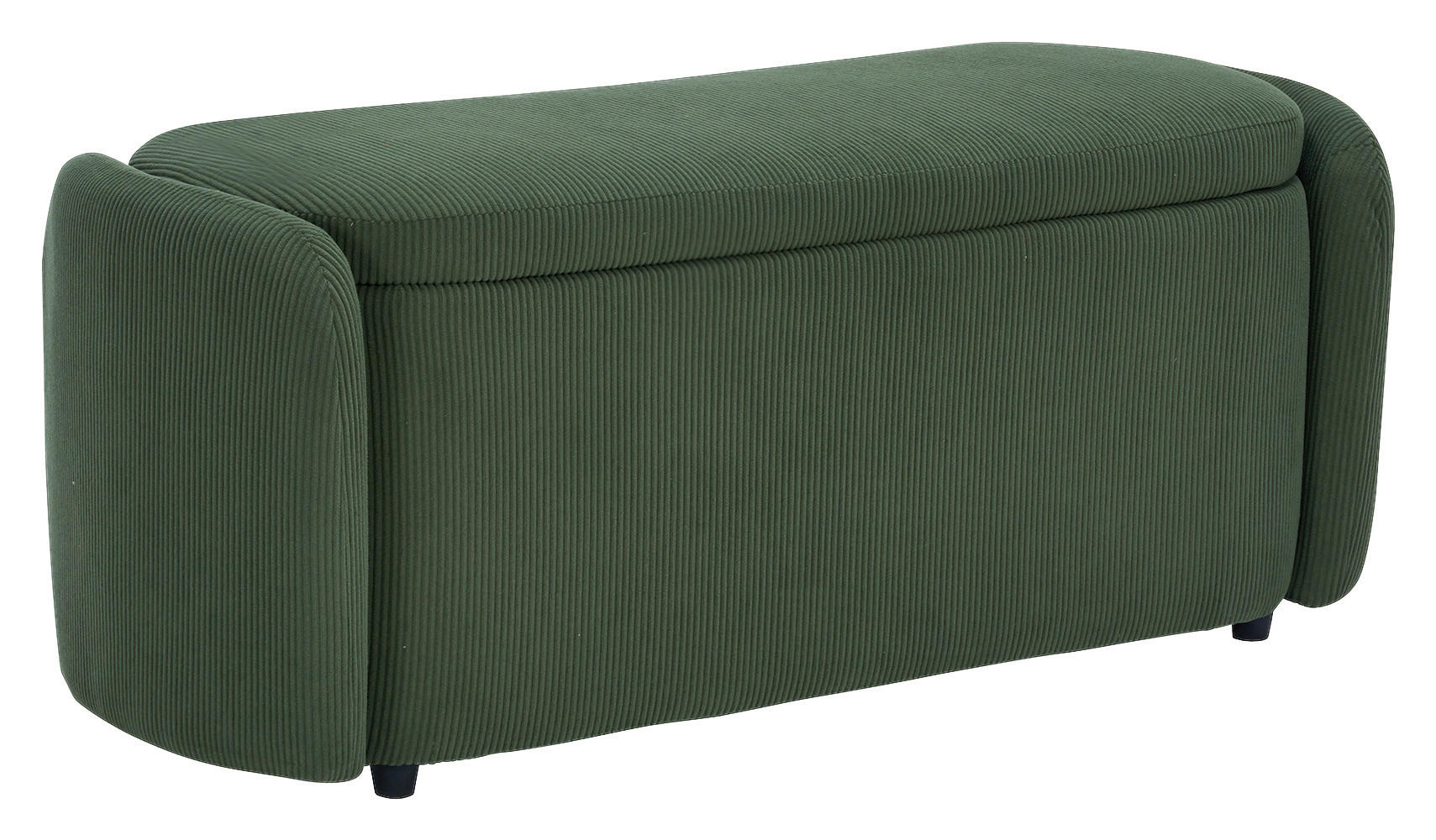 HOCKERBANK in Textil Grün  - Schwarz/Grün, Design, Kunststoff/Textil (114/47/42cm) - P & B