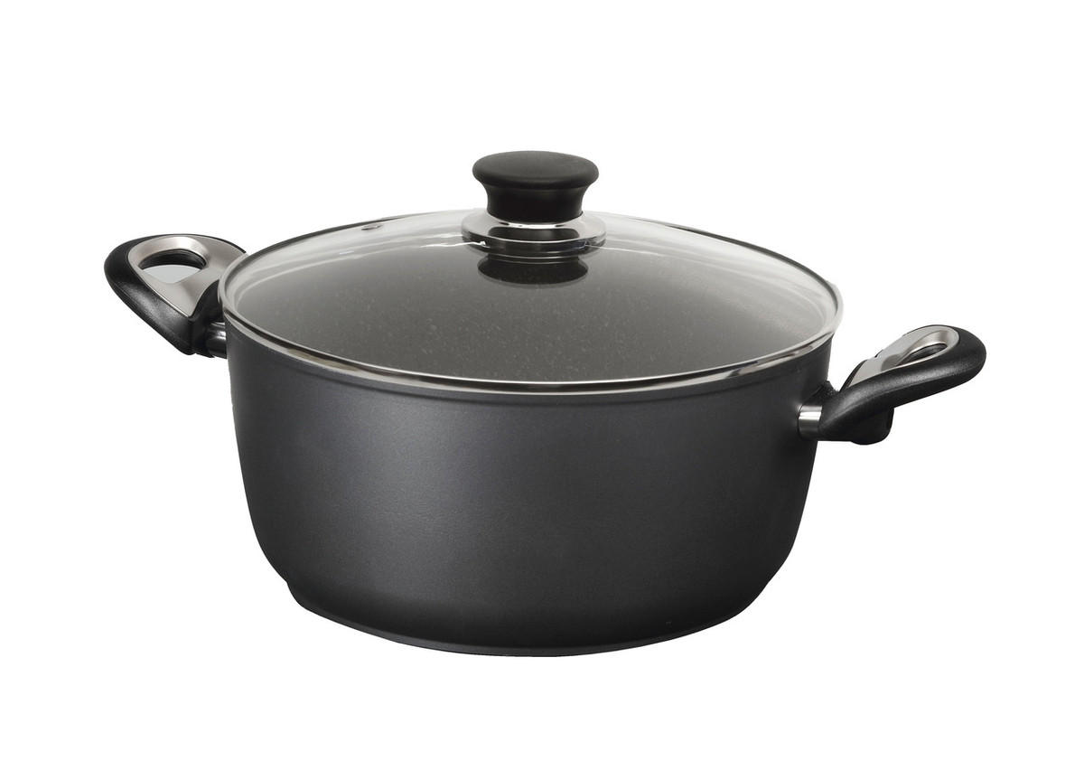 KOCHTOPF BALLARINI TOSCANA 4,750 L  - Schwarz, Basics, Glas/Metall (24cm) - Ballarini
