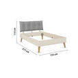BETT 140/200 cm  in Champagner  - Wildeiche/Champagner, Design, Holz/Holzwerkstoff (140/200cm) - Carryhome