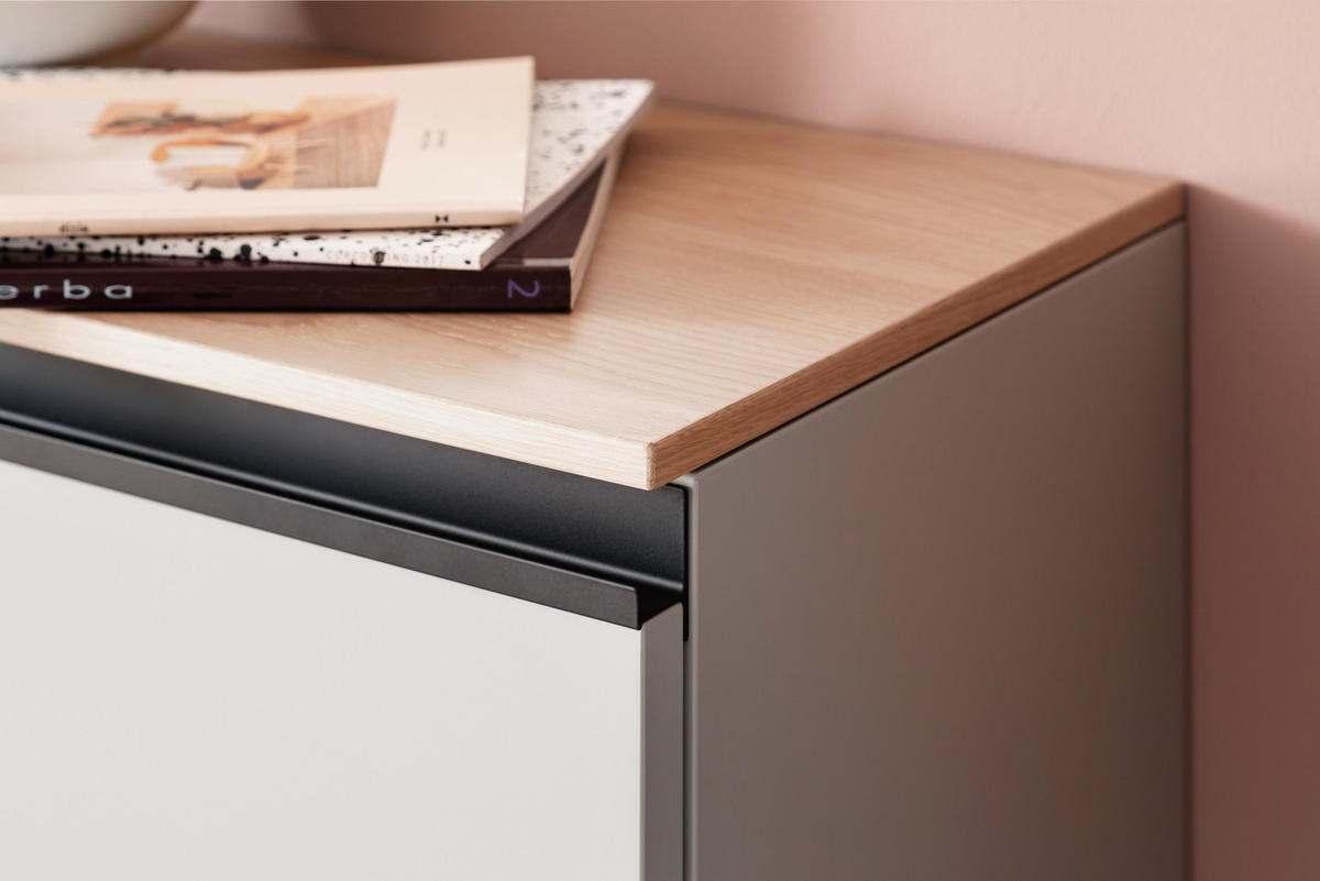 GARDEROBE 4-teilig  in 265/200/30 cm  - Eichefarben/Grau, Design, Holz/Holzwerkstoff (265/200/30cm) - Moderano