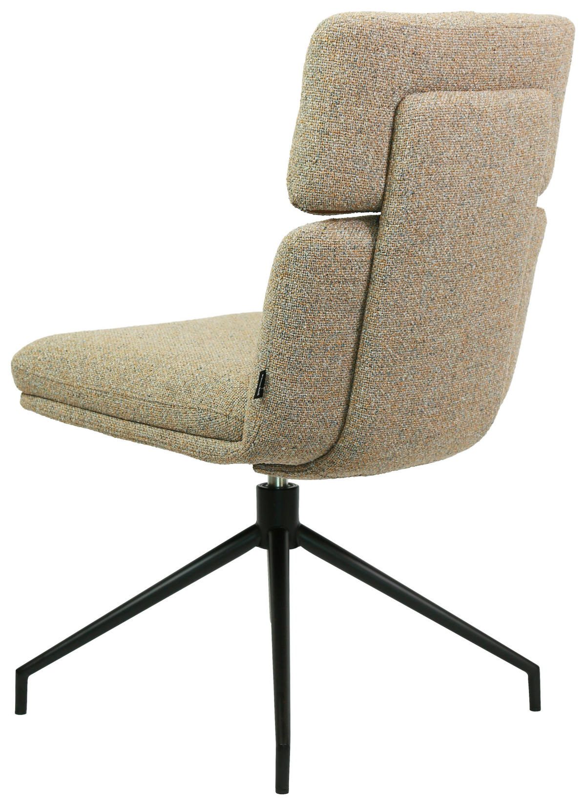 STUHL - Karamell/Schwarz, Design, Textil/Metall (50/92/64,5cm) - Dieter Knoll