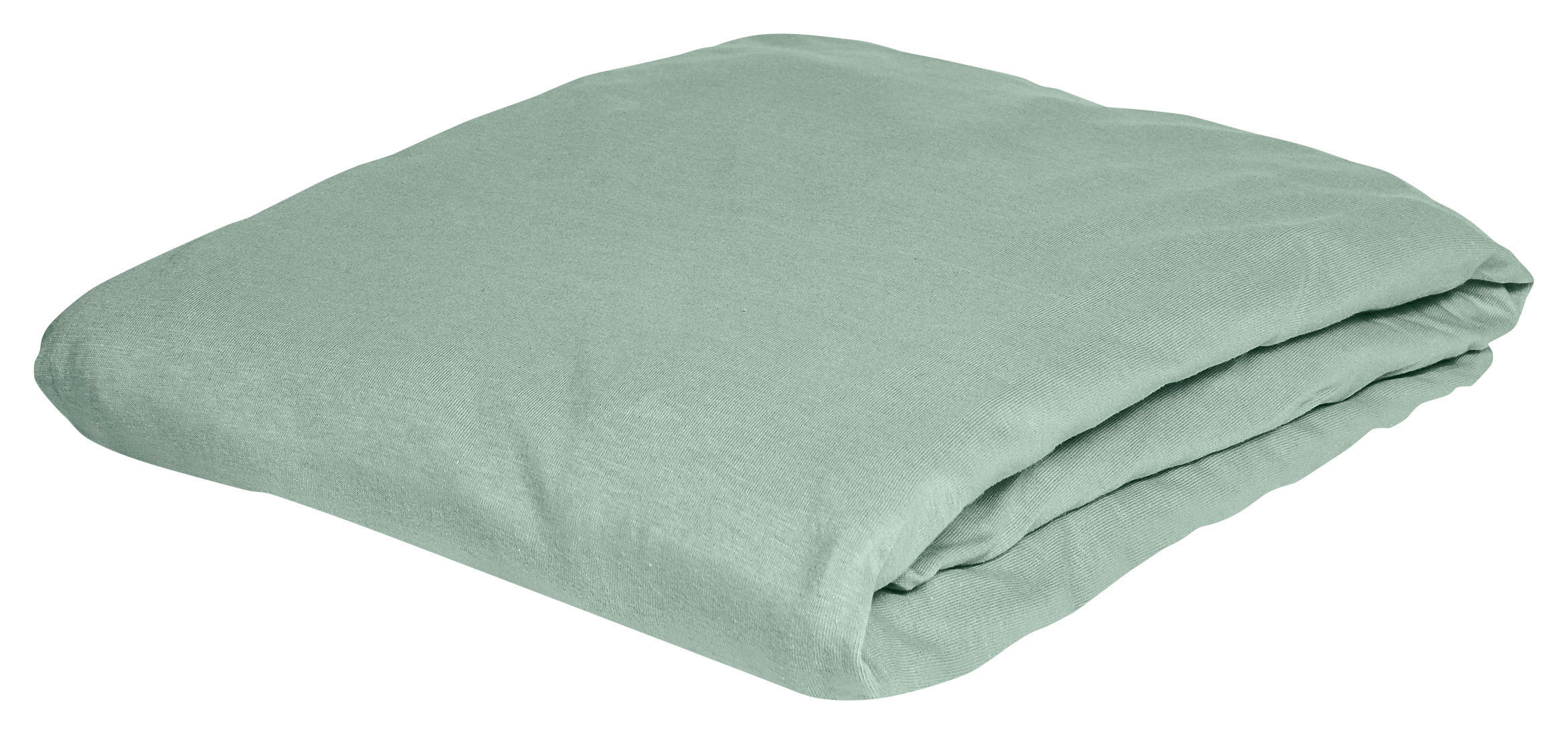 SPANNBETTTUCH Jersey  - Jadegrün, KONVENTIONELL, Textil (100/200cm)