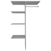 INNENEINTEILUNG 87/150/50 cm Grau  - Grau, Design, Holzwerkstoff (87/150/50cm) - Carryhome