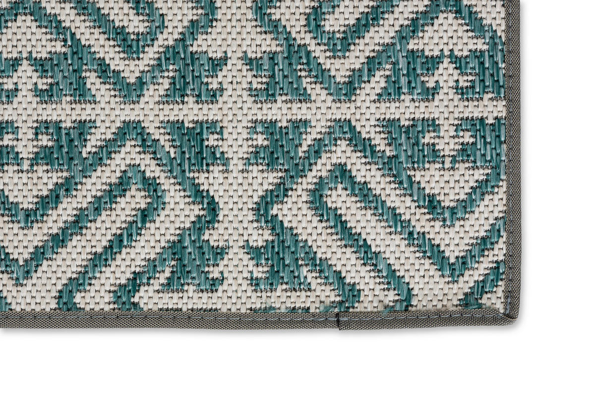 OUTDOORTEPPICH 170/240 cm Parkland Türkis, Beige  - Türkis/Beige, KONVENTIONELL, Textil (170/240cm) - Schöner Wohnen