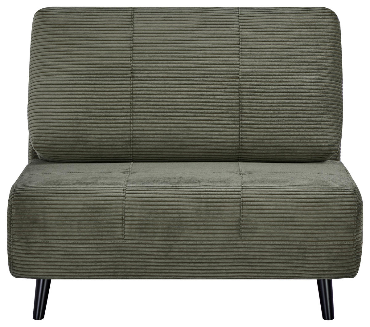 SCHLAFSESSEL Cord Grün    - Schwarz/Grün, Design, Holz/Textil (100/82/91cm) - Ti'me