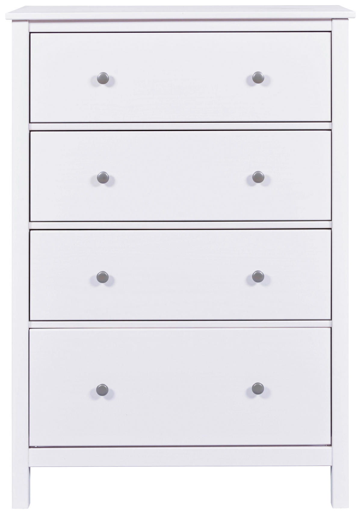 KOMODA, bela  - siva/bela, Design, kovina/les (82/120/39,5cm) - Livetastic