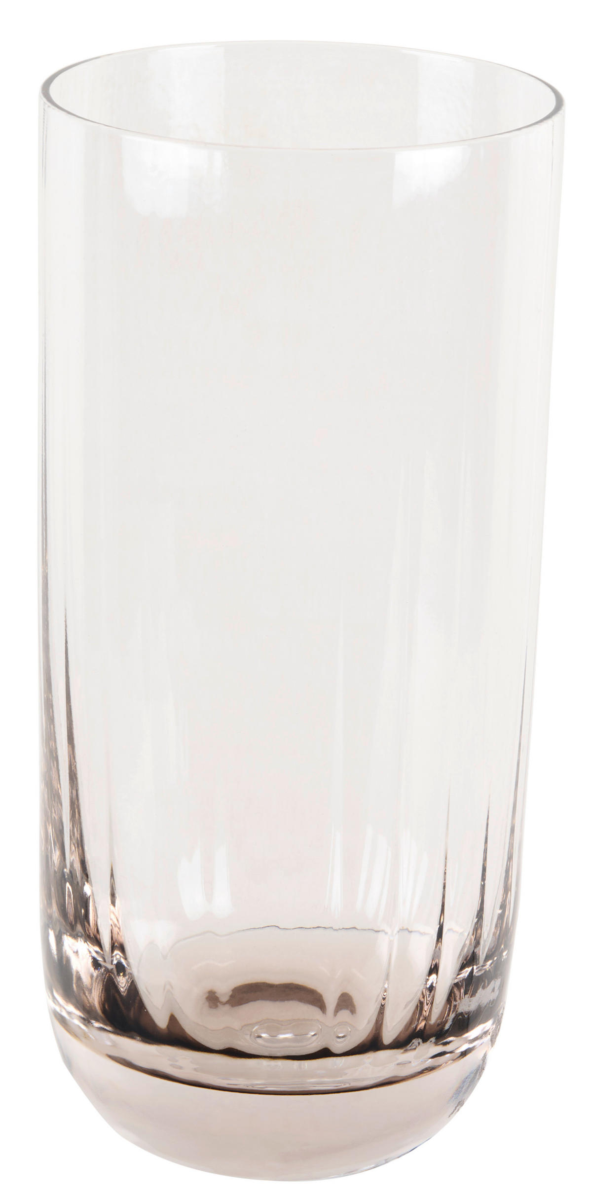 TRINKGLAS 360 ml 4-teilig  - Hellbraun, Trend, Glas - Novel