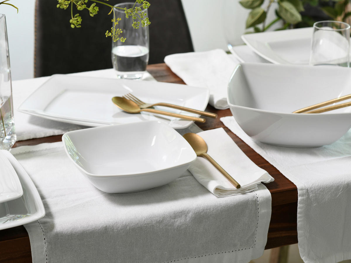SET SERVERINGSSKÅLAR 3 delar Victoria weiss   - vit, Basics, keramik - Creatable