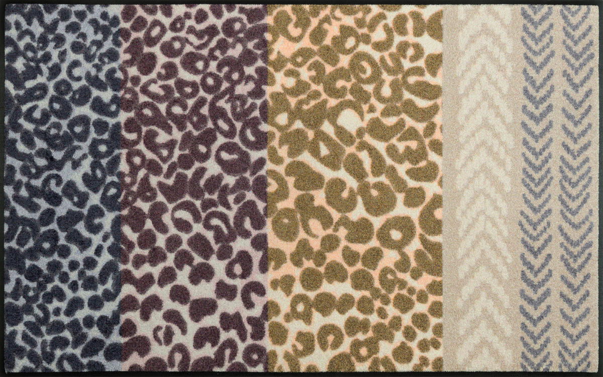 LÄUFER 75/120 cm Safari Blend Lila  - Lila, LIFESTYLE, Kunststoff/Textil (75/120cm) - wash+dry