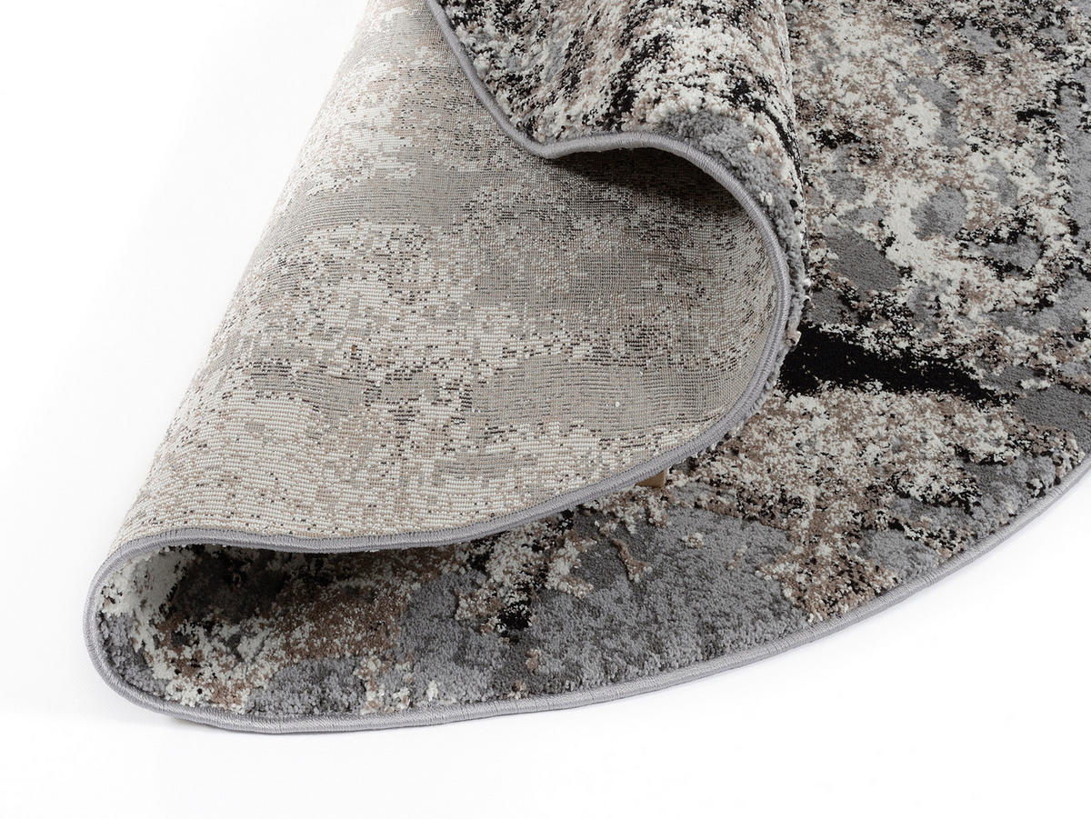 VINTAGE-TEPPICH 120 cm Timeline Quantum Hellgrau  - Hellgrau, Design, Textil (120cm) - Novel