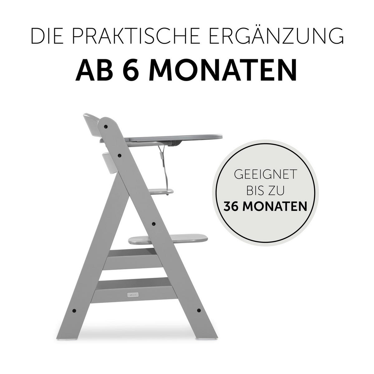 ESS- UND SPIELBRETT ALPHA CLICK TRAY  - Grau, Basics, Kunststoff (46/44/3,5cm) - Hauck