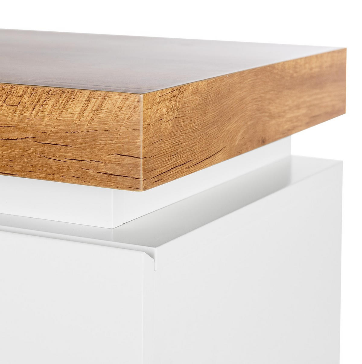 SIDEBOARD  in 200/80/40 cm  - Eichefarben/Weiß, Design, Holzwerkstoff (200/80/40cm) - Livetastic