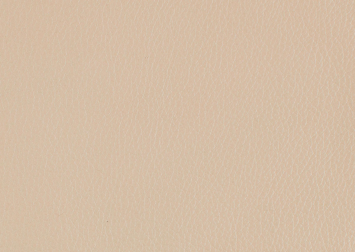 3-SITZER-SOFA in Echtleder Creme  - Chromfarben/Creme, Design, Leder/Metall (236/67/96cm) - Johann Jakob
