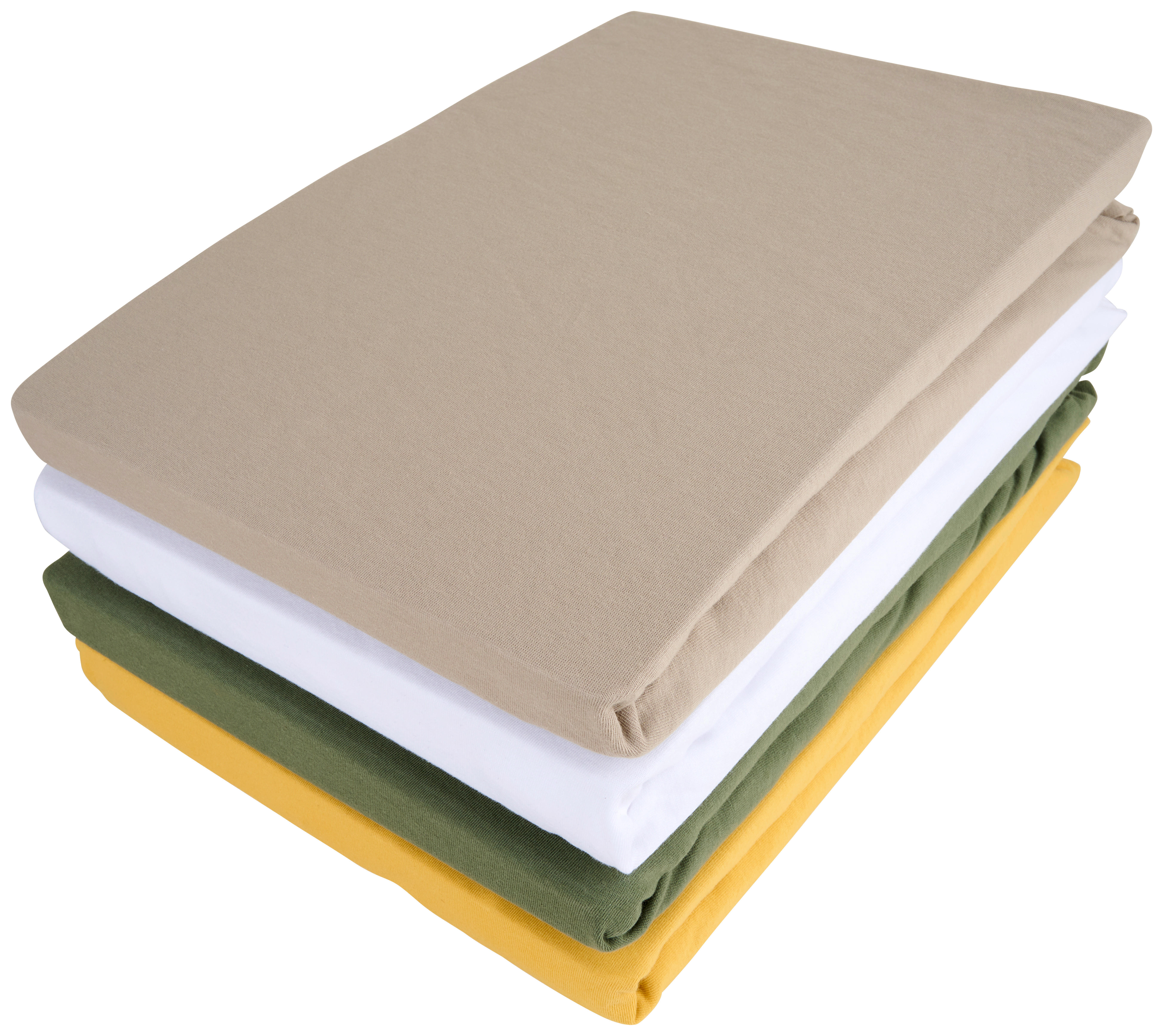SPANNLEINTUCH 180-200/200 cm Jersey  - Platinfarben, Basics, Textil (180-200/200cm) - Bio:Vio