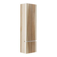 HOCHSCHRANK 38,4/153,6/33,1 cm  - Eichefarben, Natur, Glas/Holz (38,4/153,6/33,1cm) - Valdera
