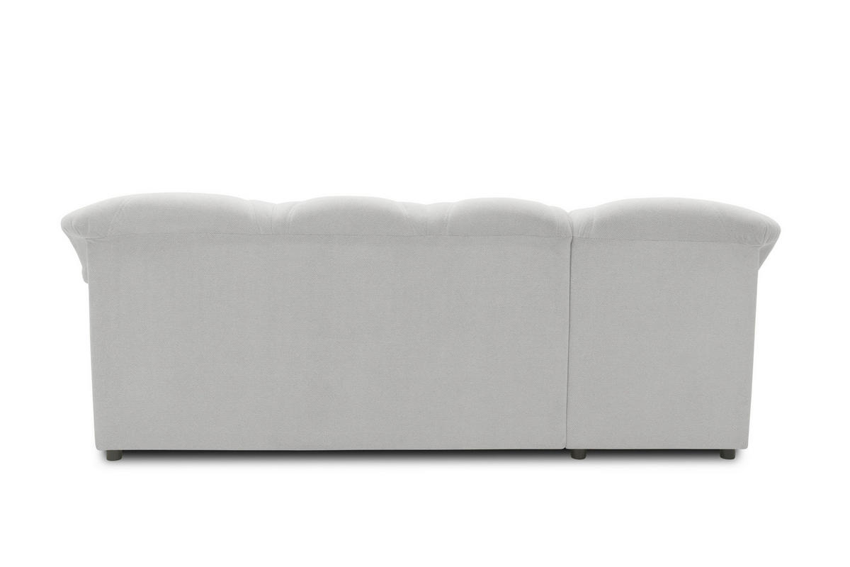 ECKSCHLAFSOFA  FLORES FK Silberfarben Mikrofaser  - Silberfarben/Schwarz, KONVENTIONELL, Kunststoff/Textil (142/231cm) - MID.YOU