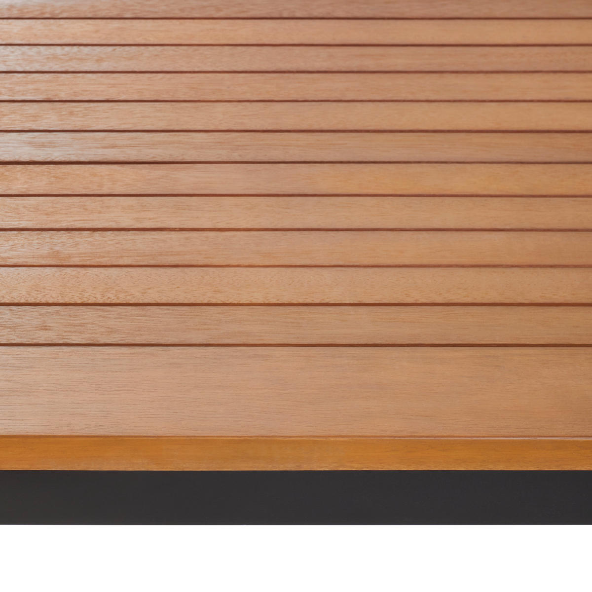 GARTENTISCH 180-240/100/75 cm  - Schwarz/Teakfarben, MODERN, Holz/Metall (180-240/100/75cm) - Ambia Garden