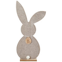 DEKOHASE   - Naturfarben/Grau, LIFESTYLE, Holz/Textil (33/70,5/6cm)