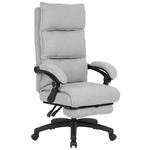 CHEFSESSEL Teddystoff Grau  - Schwarz/Grau, Design, Kunststoff/Textil (64,5/112/120/65cm) - Carryhome