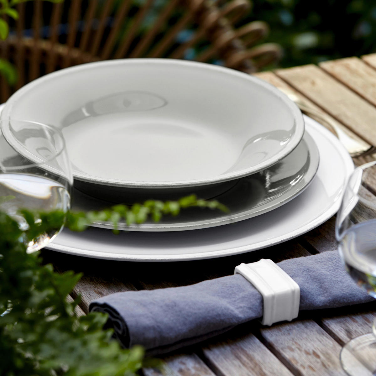 KOMBISERVICE Grau FRISO 12-teilig 4 Personen  - Grau, Basics, Keramik - Costa Nova