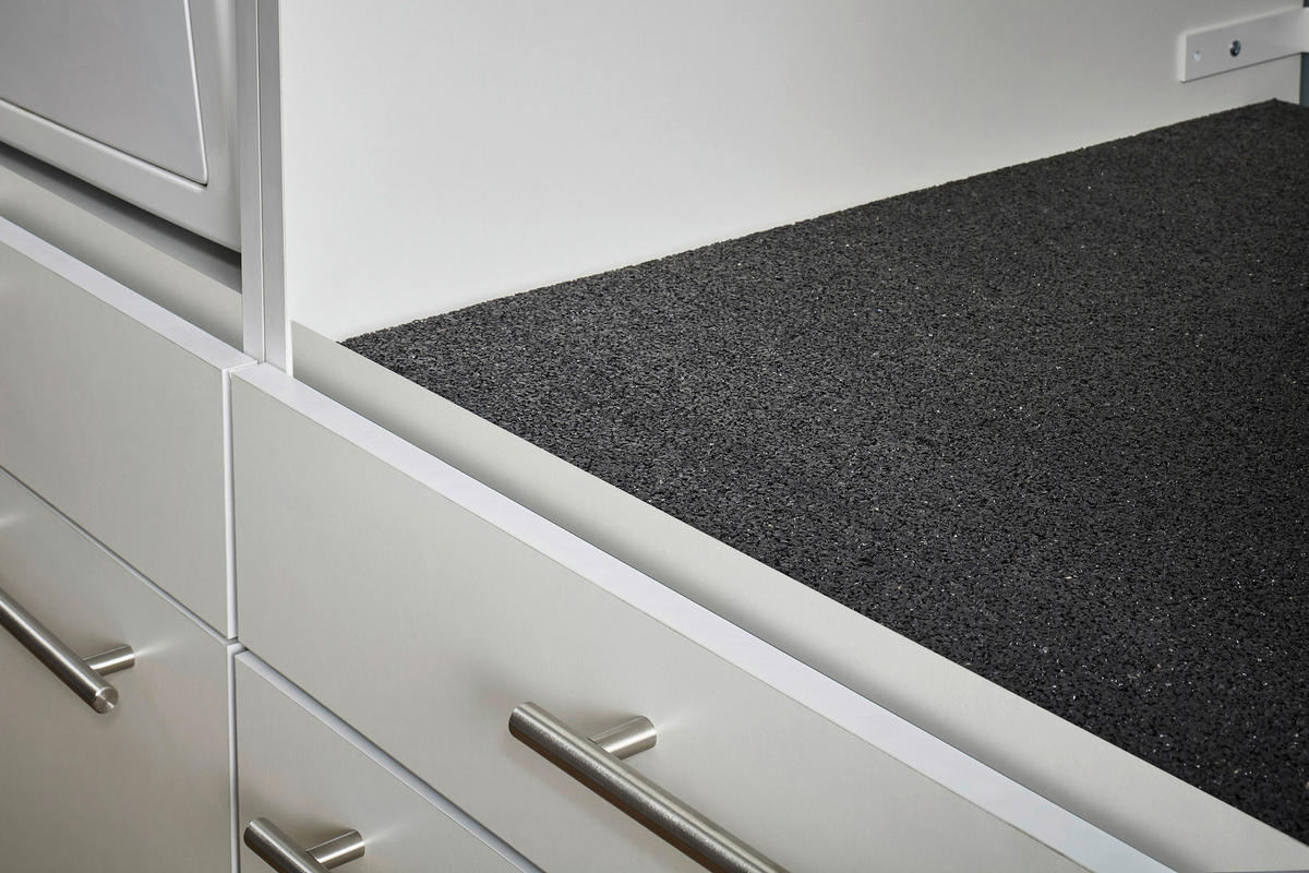 WASCHMASCHINENSCHRANK 67,5/162/67,5 cm  - Silberfarben/Schwarz, Design, Kunststoff/Metall (67,5/162/67,5cm)