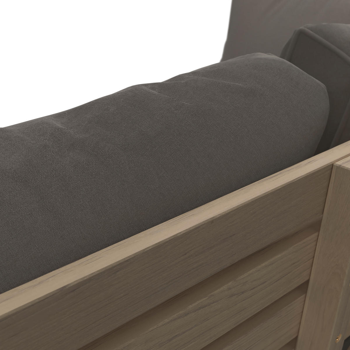 GARTENSET Webstoff Akazie massiv  - Akaziefarben/Grau, Basics, Holz/Textil (186/60cm) - Ambia Garden