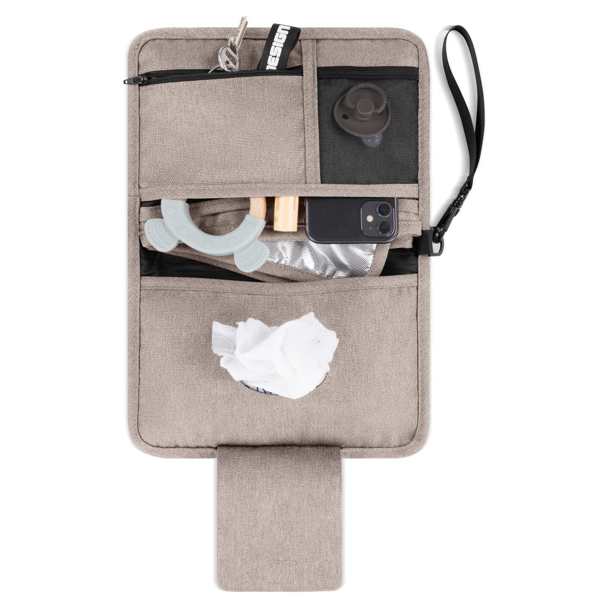WICKELTASCHE Organizer Multi  - Beige, Basics, Textil (4/25/18cm) - ABC Design