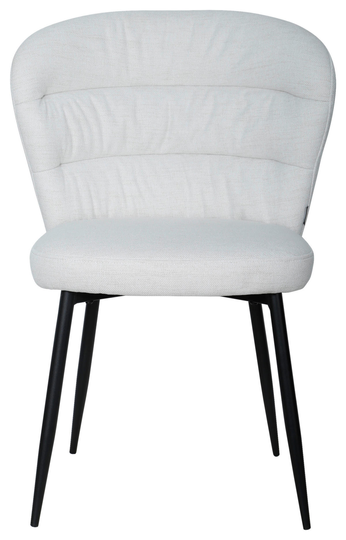 STUHL Leinenoptik Schwarz, Weiß  - Schwarz/Weiß, Design, Textil/Metall (57/84,5/61,5cm) - Boxxx