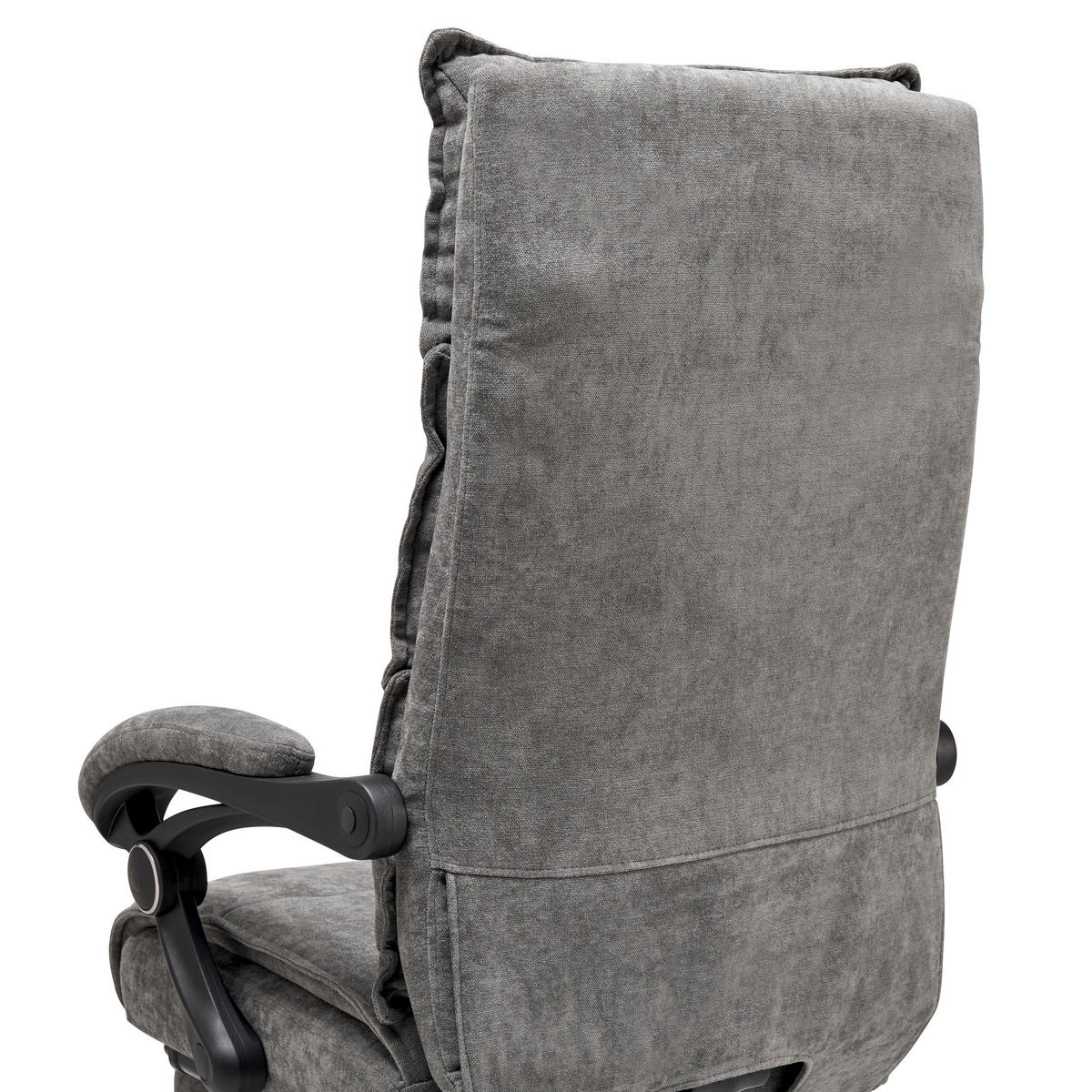DREHSTUHL  in Chenille Grau  - Schwarz/Grau, Lifestyle, Holz/Kunststoff (66/112-120/62cm) - MID.YOU
