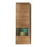 HÄNGEELEMENT Wildeiche furniert Eichefarben - Eichefarben/Alufarben, Design, Glas/Holz (37/113/35cm) - MUSTERRING