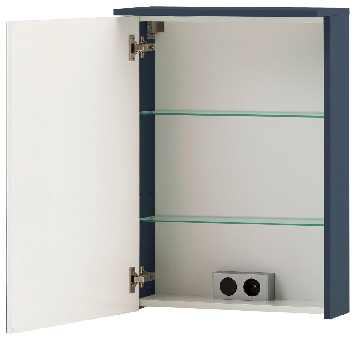 SPIEGELSCHRANK 50,4/72,3/15,9 cm  - Dunkelblau, Basics, Glas/Holzwerkstoff (50,4/72,3/15,9cm) - Stylife
