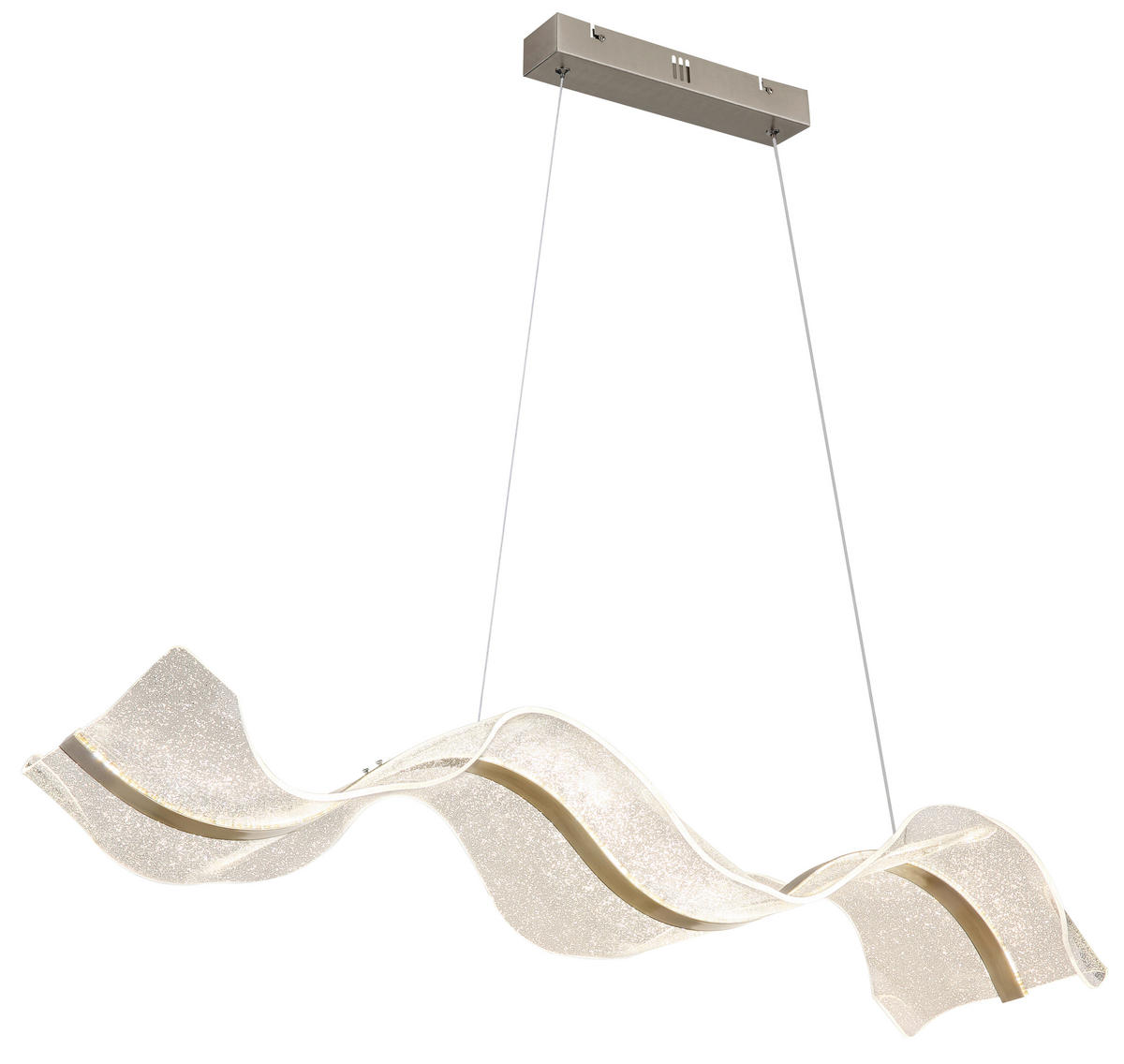 LED-HÄNGLAMPA 101/29,4/120 cm  - klar, Design, metall/plast (101/29,4/120cm) - Globo