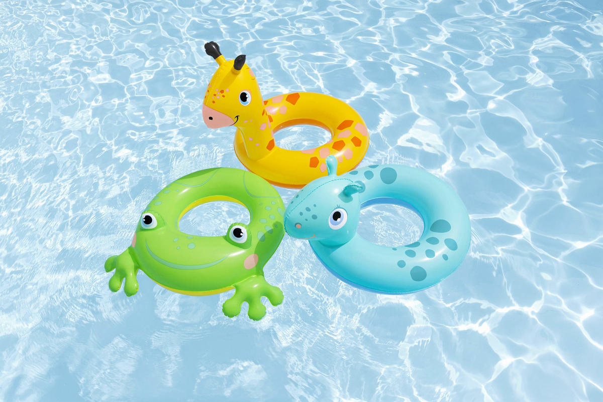 SCHWIMMRING - Multicolor, Basics, Kunststoff (55/68/57.5cm) - Bestway