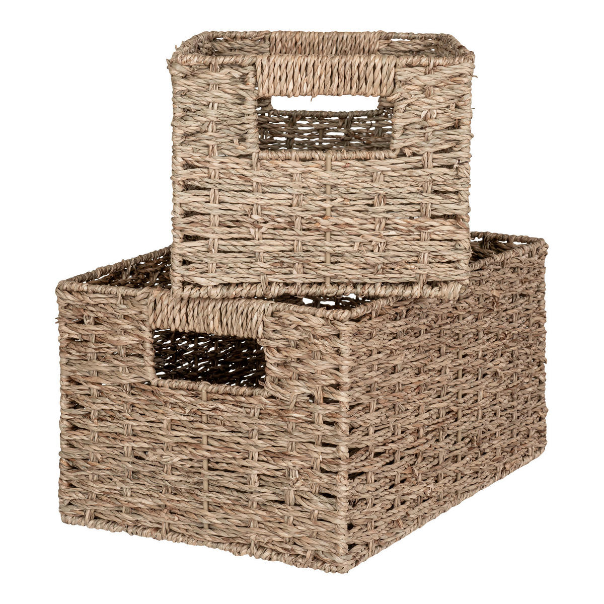 KORBSET  - Hellbraun, Design, Holz (30/20/16cm)