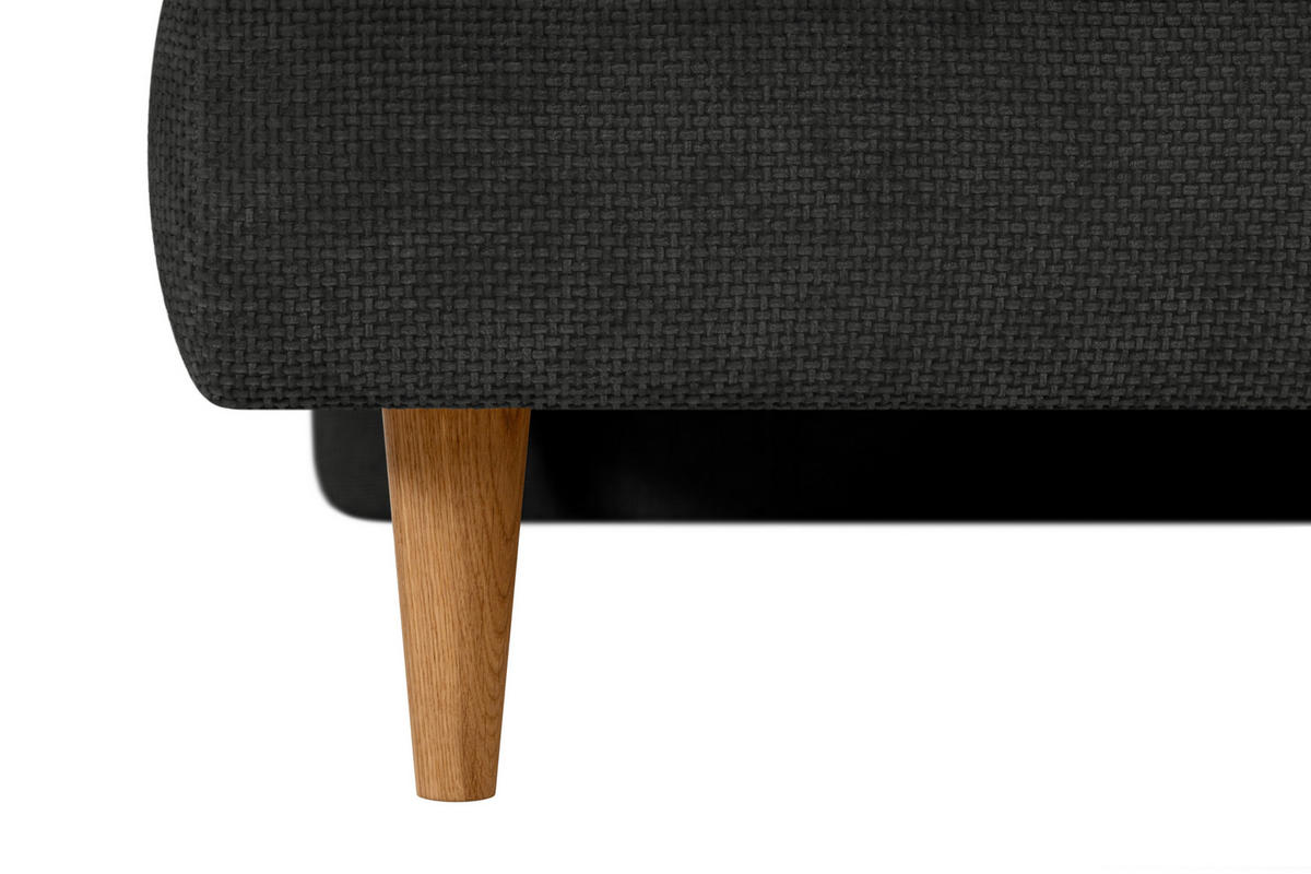 BOXSPRINGBETT 180/200 cm  in Graphitfarben  - Eichefarben/Graphitfarben, MODERN, Holz/Textil (180/200cm) - Welnova