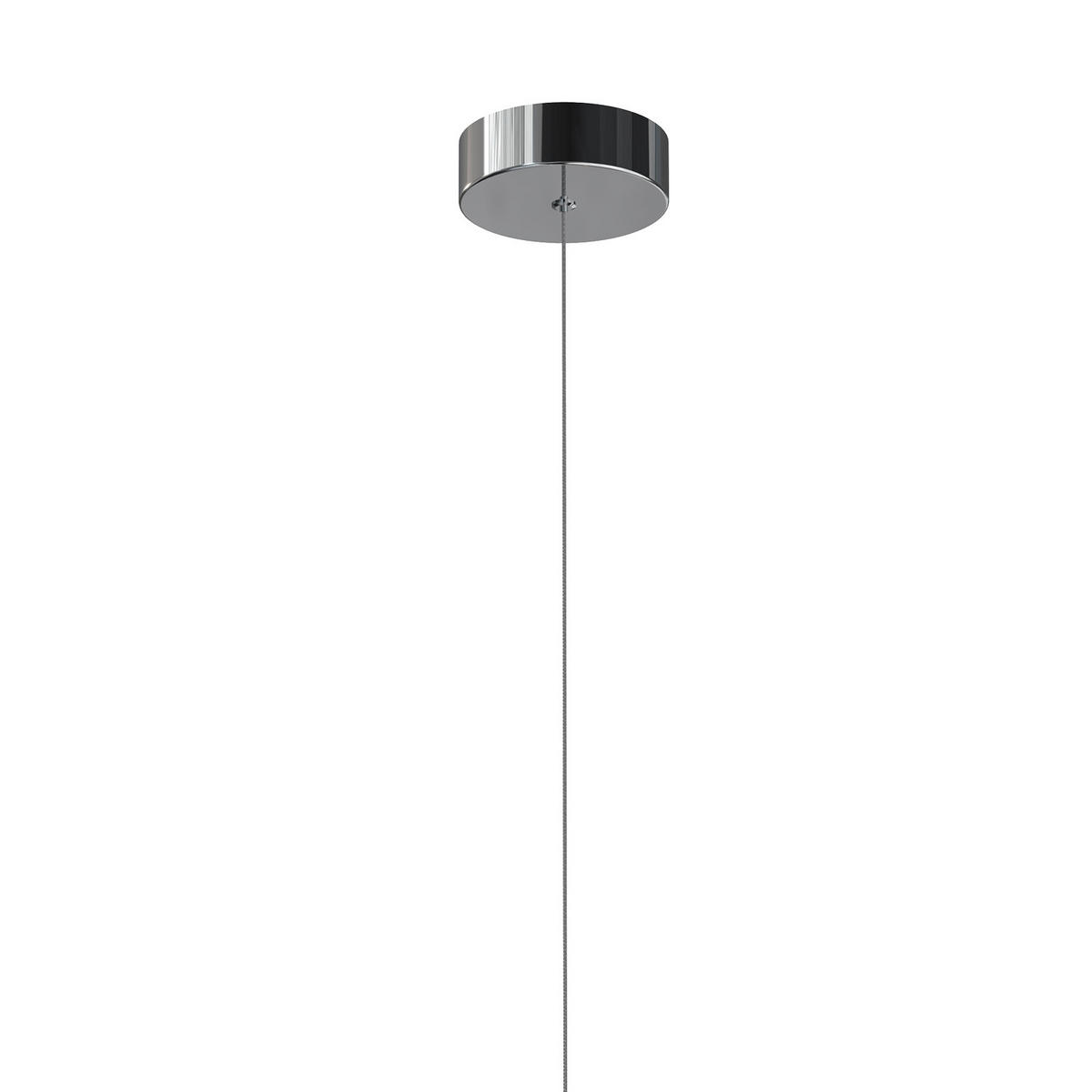 LED-HÄNGELEUCHTE 5096 LOOP 50/50/150 cm   - Klar/Chromfarben, Design, Glas/Metall (50/50/150cm)