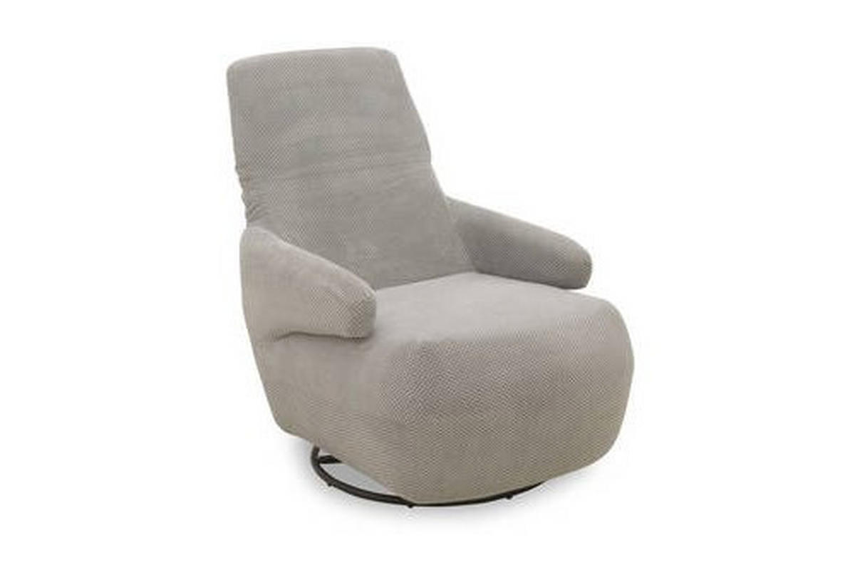 SESSEL Mikrofaser Hellgrau    - Hellgrau/Schwarz, Design, Textil/Metall (68/88/67cm) - MID.YOU