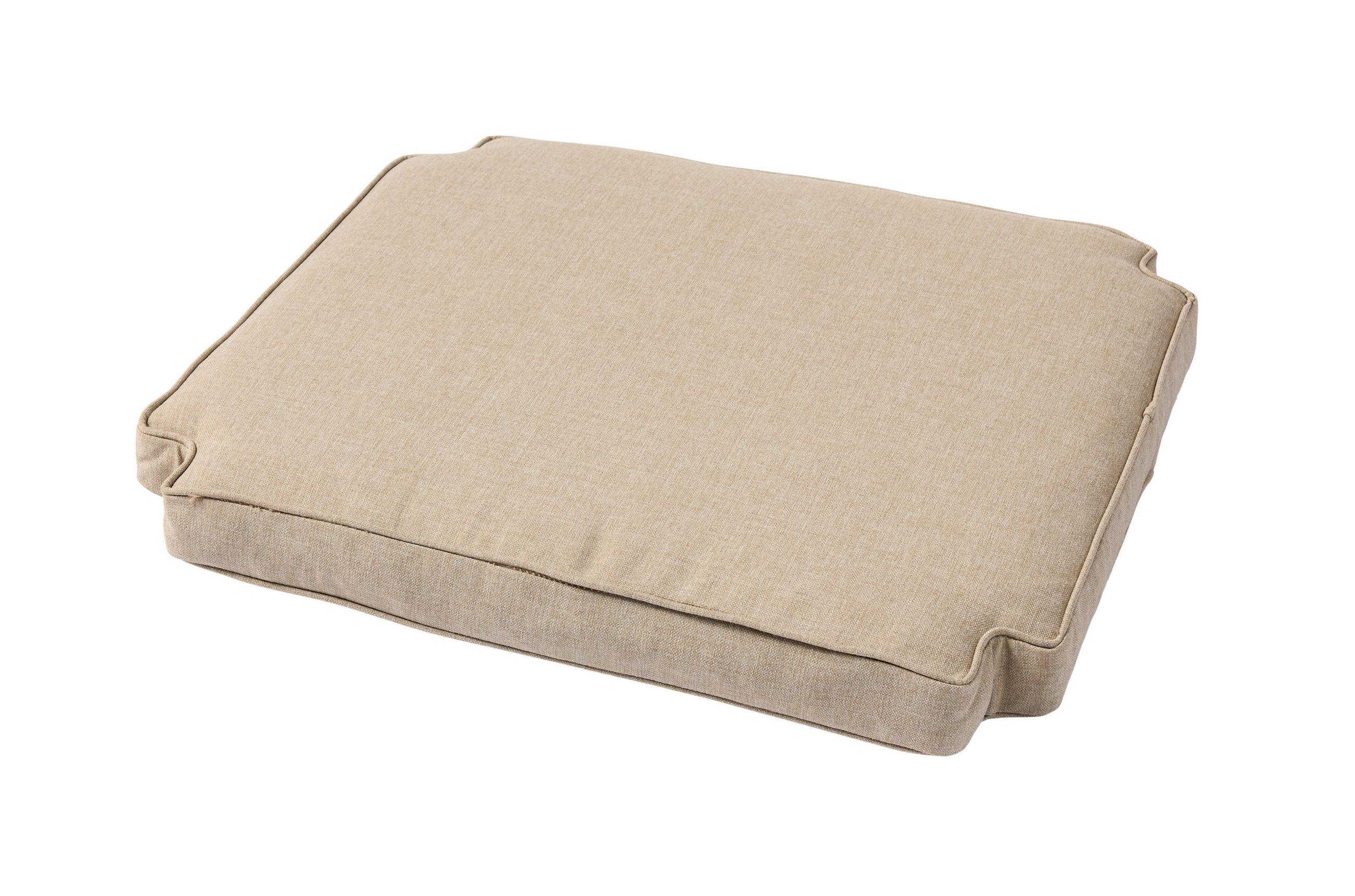 STUHLKISSEN 52/50/5 cm - Sandfarben, Natur, Kunststoff (52/50/5cm) - Gardenson