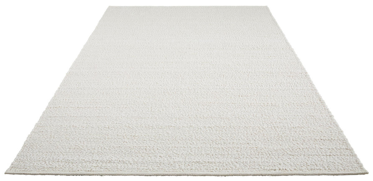 HANDWEBTEPPICH 160/230 cm Weiß rechteckig  - Weiß, Natur, Textil (160/230cm) - Linea Natura