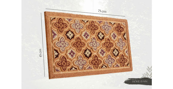 KOKOSMATTE 45/75 cm Mix Mats  - Hellbraun/Dunkelbraun, Basics, Naturmaterialien/Kunststoff (45/75cm) - Esposa