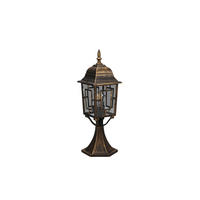 WEGELEUCHTE - Rostfarben/Transparent, Konventionell, Glas/Metall (15/17/47,5cm) - Trio Leuchten
