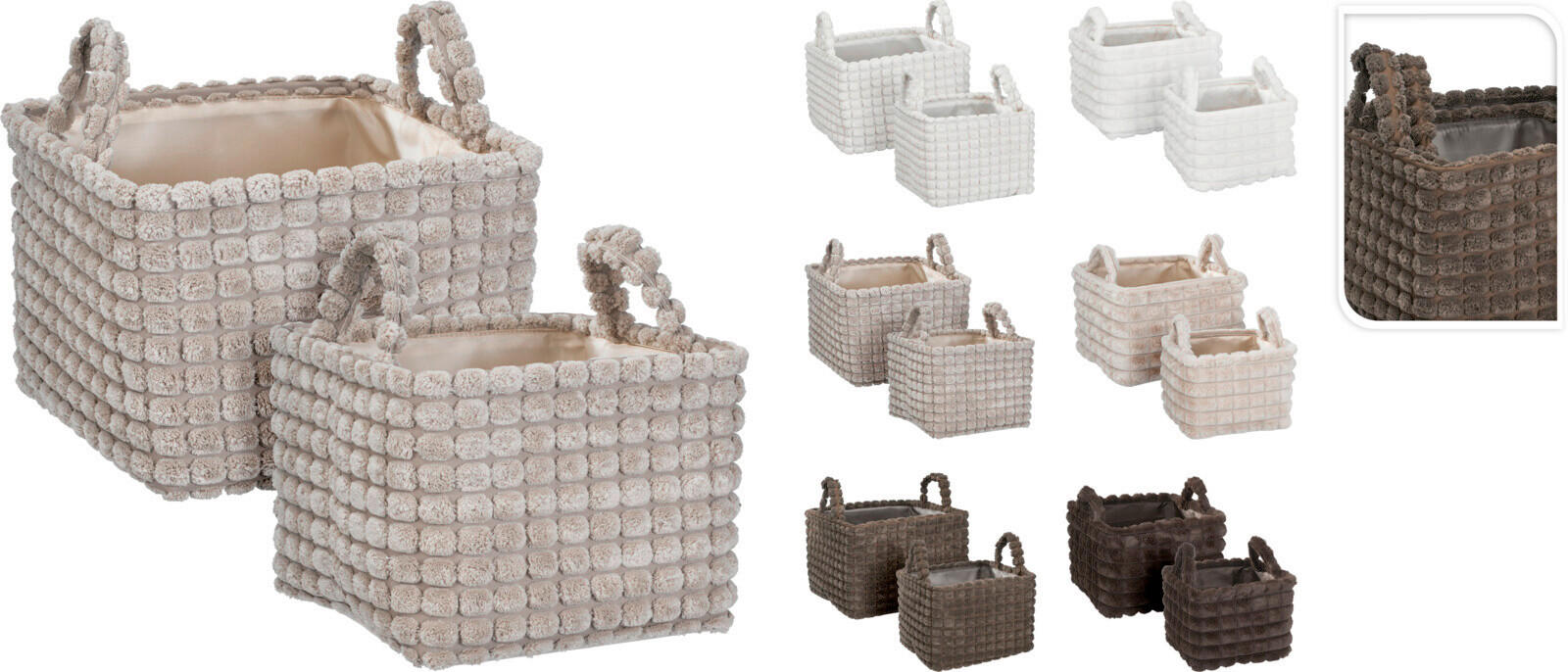 KOSÁR - többszínű, Basics, műanyag (38/26/23cm)