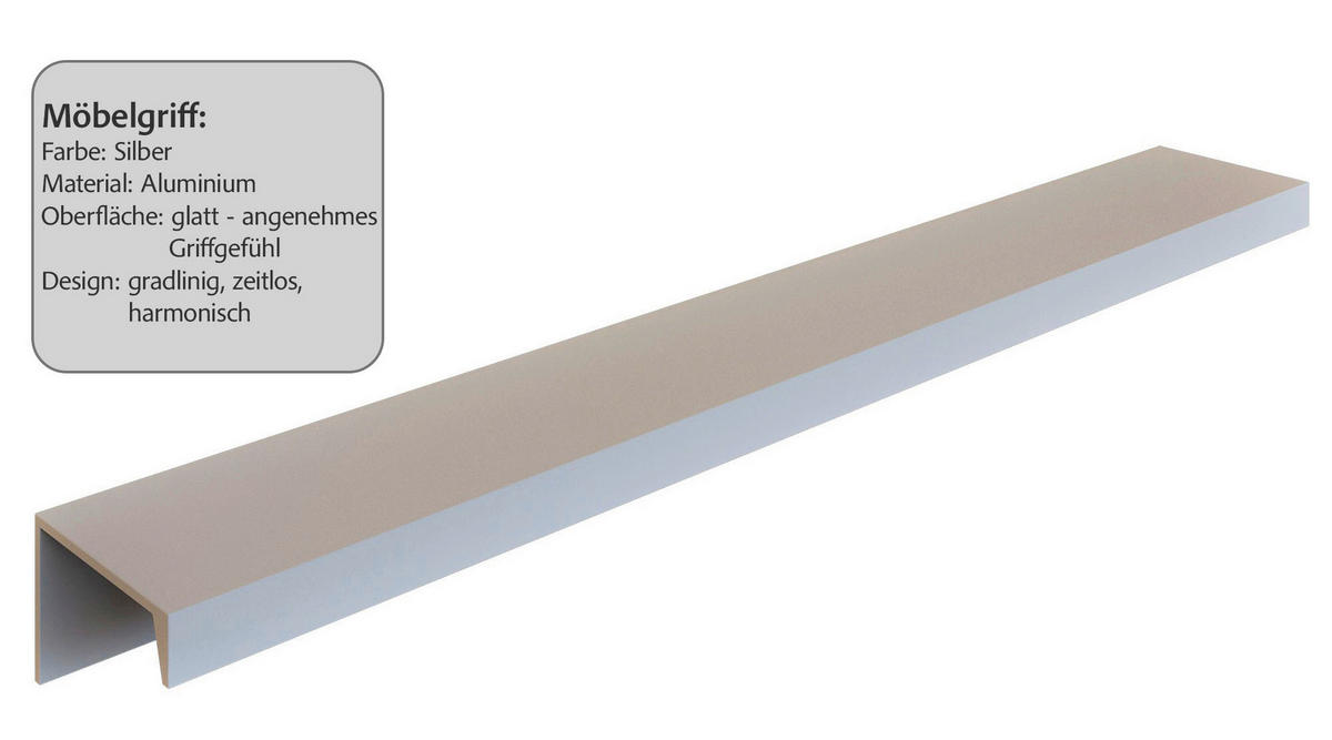 KÜCHENBLOCK 300 cm   in Weiss, Eichefarben  - Weiss/Eichefarben, Lifestyle, Holzwerkstoff/Metall (300cm) - Held