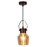 HÄNGELEUCHTE Alex 14/128 cm   - Gelb, Trend, Glas/Metall (14/128cm) - Näve