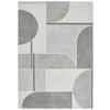 WEBTEPPICH 80/150 cm Valentino Braun, Grau, Hellgrau, Dunkelgrau  - Dunkelgrau/Hellgrau, KONVENTIONELL, Kunststoff/Textil (80/150cm) - Novel