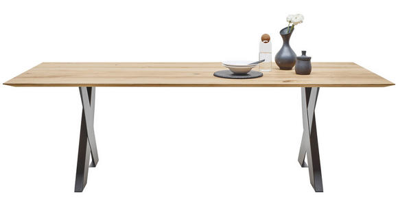 ESSTISCH Eichefarben rechteckig  in verschiedenen Größen erhältlich  - Eichefarben/Anthrazit, Design, Holz/Metall (240/100/75cm) - Dieter Knoll