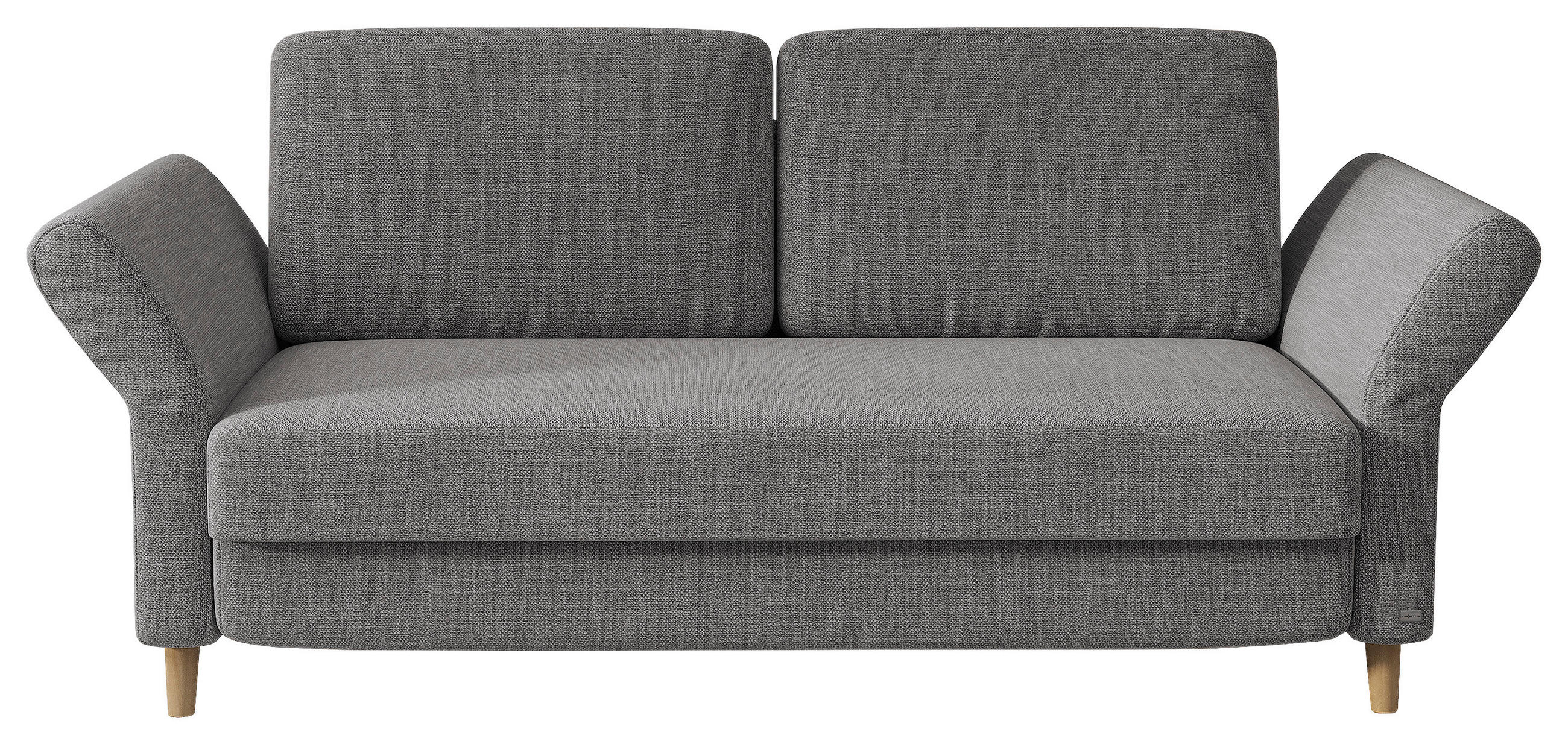 SCHLAFSOFA Flachgewebe Grau  - Buchefarben/Grau, Design, Textil (160/84/96cm) - RUF Betten