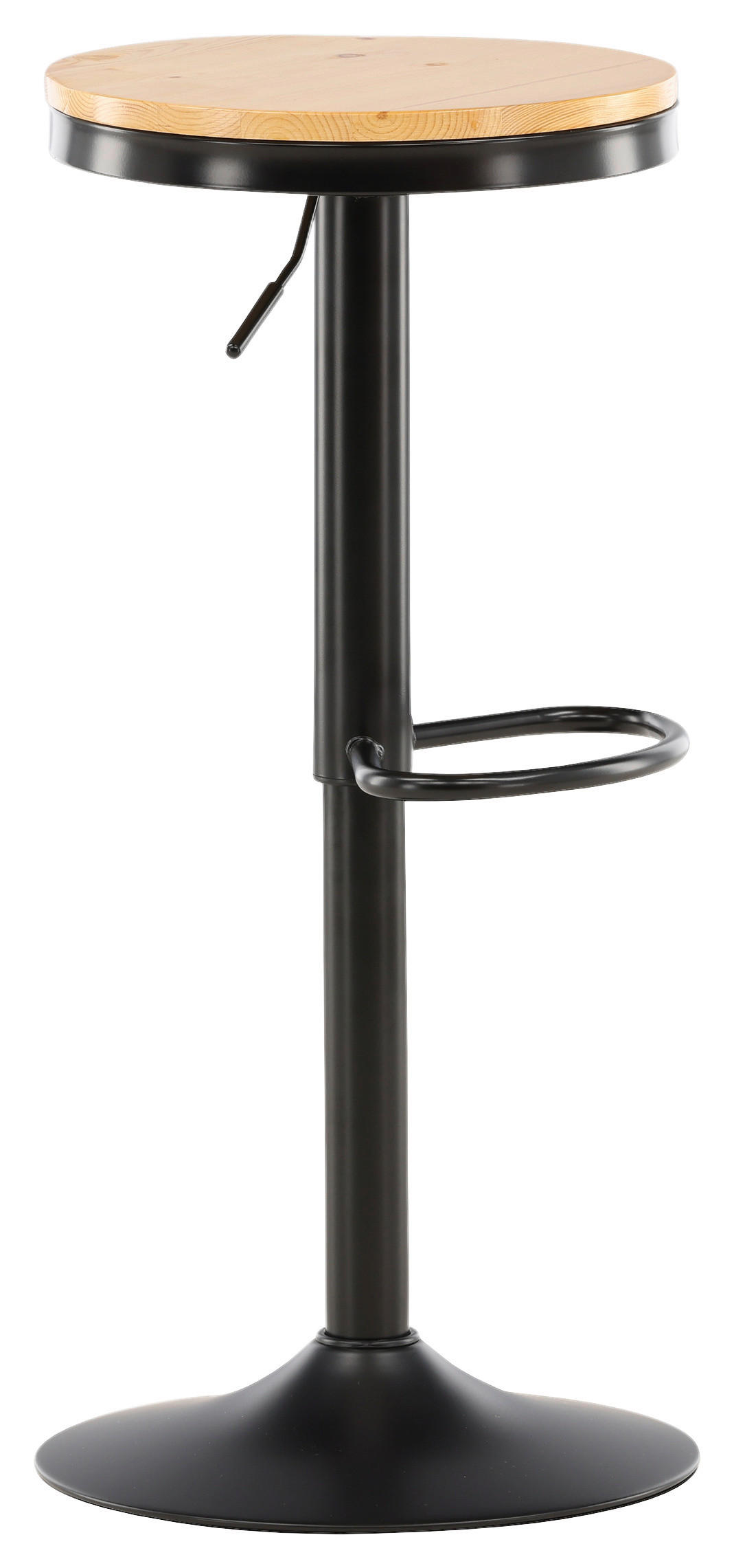 BARPALL SET i svart, beige  - beige/svart, Design, metall/trä (36.5/80/37cm) - Livetastic