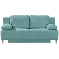 SCHLAFSOFA Cord Türkis  - Türkis/Chromfarben, Modern, Textil/Metall (197/92/88cm) - Novel